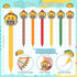 Fullhawl 48 Set, 24 24 Pcs Mexican Taco Sticky Notes and Pens Taco Memo Pads Emotional Support Pens Employee