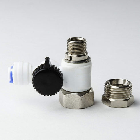 iSpring AFW43 Water Systems Feed Water Adapter, Fits 1/2" NPT & 3/8" COMP