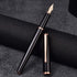 HongDian 920 Black Metal Fountain Pen with Rose Gold Plated Fine Nib, Classic Writing Pen with Ink Converter