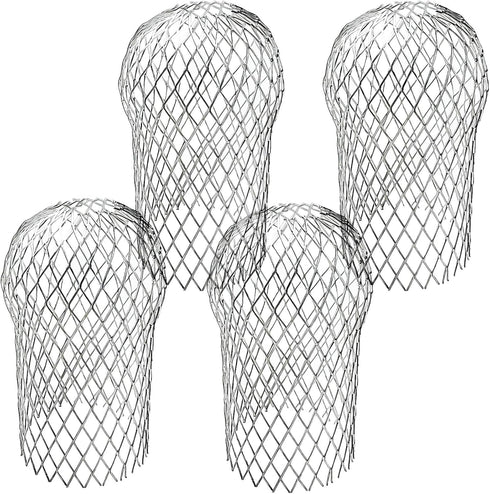 EBaokuup 4 Pack Expandable Aluminium Gutter Downspout Protectors for Leaf Filter Strainer