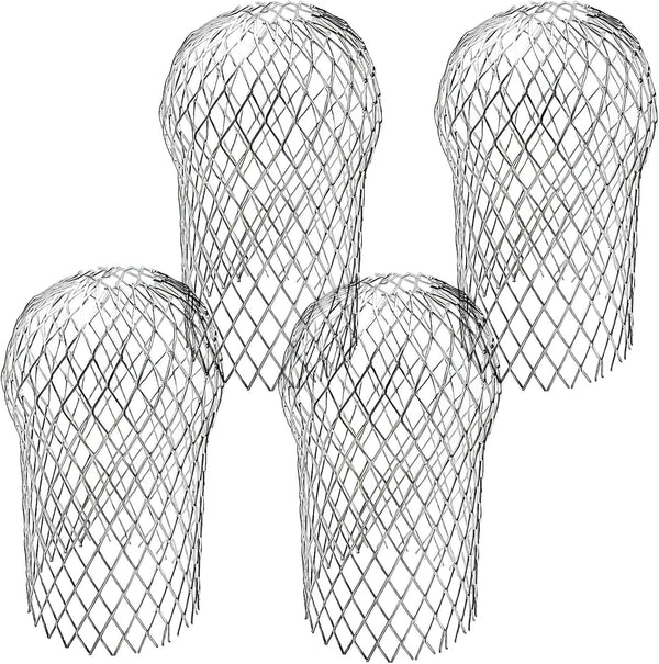 EBaokuup 4 Pack Expandable Aluminium Gutter Downspout Protectors for Leaf Filter Strainer
