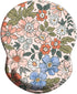 Wrist Support Mouse Pad with Non Slip Rubber Base, 8.75in X7.5in Small Mouse Mat for Home Office (Pink Floral)