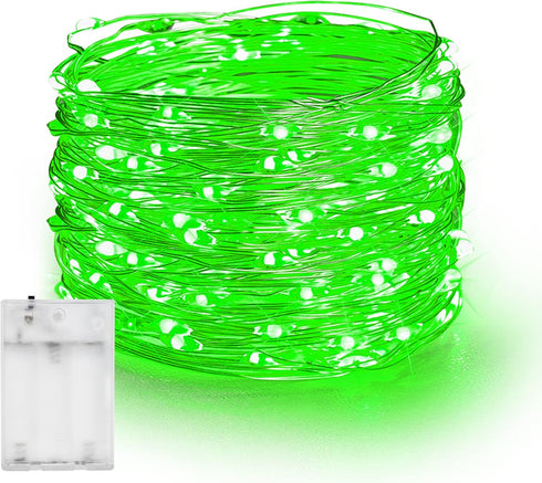 Dazzle Bright 20 FT Battery Operated Fairy Lights, 60 LED Silver Wire, Waterproof String Lights for Indoor Outdoor