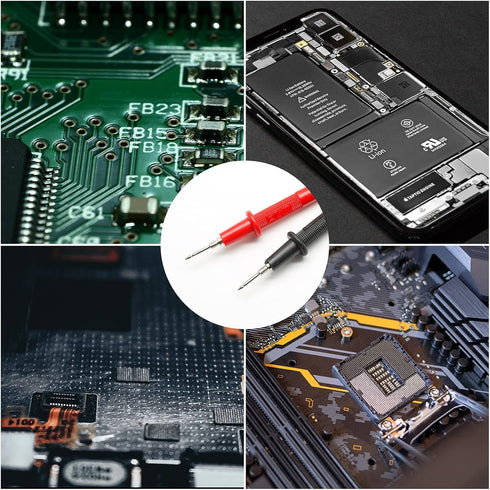 2 Pairs 82cm/32.3" Digital Multimeter Banana Plug Connector Test Lead Probe Wire Cable