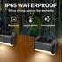 BKBB PPBB 20 Solar Deck Lights Outdoor, Pcs Solar Step Lights, Waterproof LED Solar Lights for Outdoor Stairs, Step