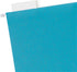 U Brands U-Eco Poly Hanging File Folders, Set of 12, Letter Size, Assorted Brights with White Metal Rods