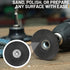 Junchamp 3 Pack 1/4" Quick Change Disc Pad Holder, Roll Lock Disc Holder, with Shanks for Die Grinder Accessories