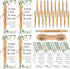 Fulmoon 60 Set Employee Appreciation Gifts with Bamboo Pens and Thank You Bookmark Cards