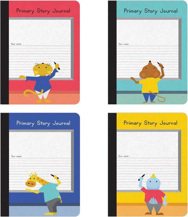 Oxford Primary Composition Notebooks, Kids Handwriting & Drawing Story Journal, Pre-K, Grades K-2, 100 Sheets/200