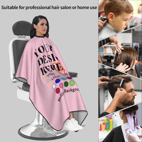 Unisex Custom Barber Cape Personalized Salon Haircut Capes Photo Haircut Kit Hairdressing Apron for Home and Barbershop