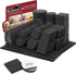 Yelanon 182 Pcs Self Adhesive Felt Furniture Pads, Cuttable Anti Scratch Floor Protectors for Chair Legs, Black