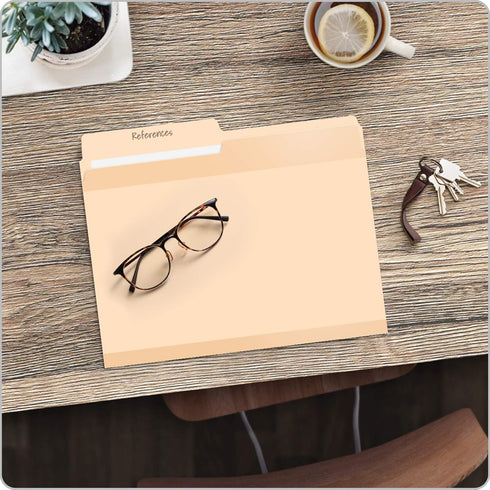 Pendaflex Reinforced File Folders, Extra Durable Manila, Letter Size - 1/2 Cut Tabs, 24 Per Pack (86221)