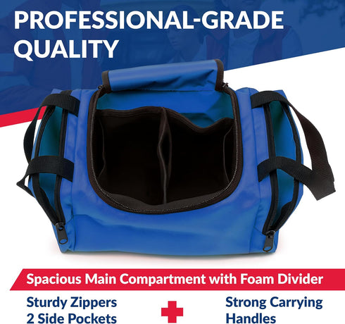 10.5" 5" 8" Dixie EMS Dixigear Empty First Responder II Bag x x - Blue