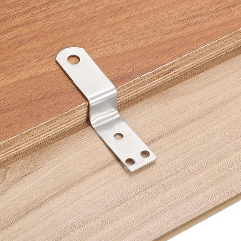 10 0.7 Inch uxcell Pcs Z Shape Corner Bracket, Right Angle Picture Frame Braces Bracket Shelf Brackets Fastener
