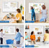 Double Sided White Board Dry Erase, 20 x 30 Inch Magnetic Dry Erase Board for Wall, Aluminum Frame Wall-Mounted or