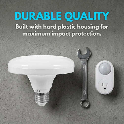 E27 Bulbs, Bulbs 24W 220V 4.7 inch, E27/26 (1 Pack) DOITOOL UFO Garage Light LED Light Equivalent Efficient, Standard