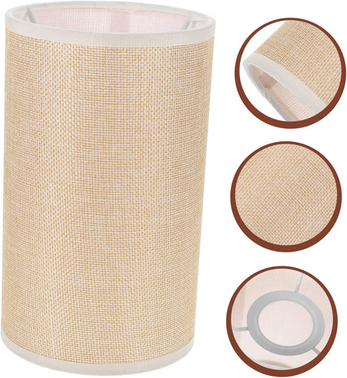 DOITOOL Chic Small Drum Lampshade Cover for Nightstand Lighting