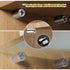DIELLY 48 Pack (48) Self Tapping Screws Cabinet Laminate Support, Shelf Pins with Non-Slip Sleeve, Cabinet Shelf Pegs