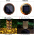 Toodour Solar Lantern Outdoor, Hanging Solar Outdoor Lights Garden Decor, Waterproof Hollow Out Retro Metal Moon