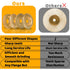 4PCS Angle Grinder Wood Carving Disc Set, Stump Tool Grinder Disc Wheel Attachments for Woodworking