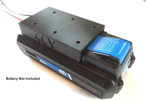 Adapter for Hart 40V Battery, 12 Gauge Power Output Lithium li-ion, Black