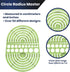 Pacific Arc Circles Radius Master Template Guide, 36 Perfect Circles from 1/2 Inch to 3 3/4 Inch Radius