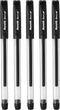 Reynolds Jiffy 0.5mm Needle Point Gel Pens, Black Ink, Pack of 40 (Ship From India)