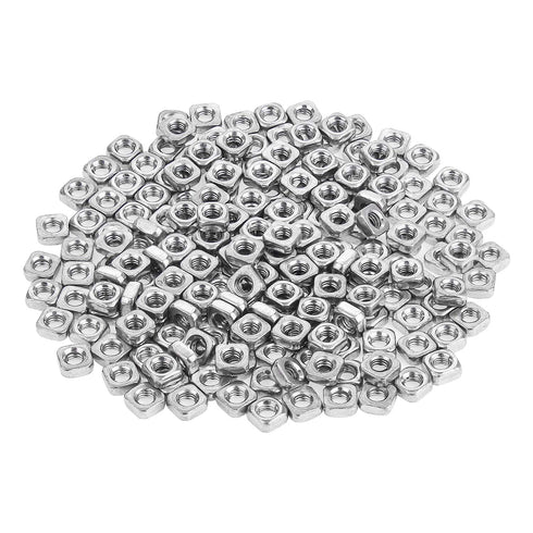 200 Pieces 304 Stainless Steel M3 Square Nuts