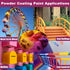 Powder Coating Powder - Perfect for Metal Surfaces, Car Paint, Building Materials, Steel Structures (Orange, 8 oz)