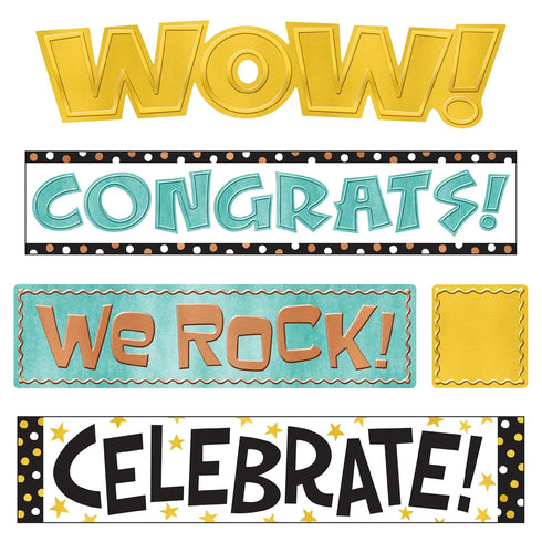 Classroom Decor, Trend I Love Metal Wipe-Off Celebration Signs Mini Bulletin Board Set