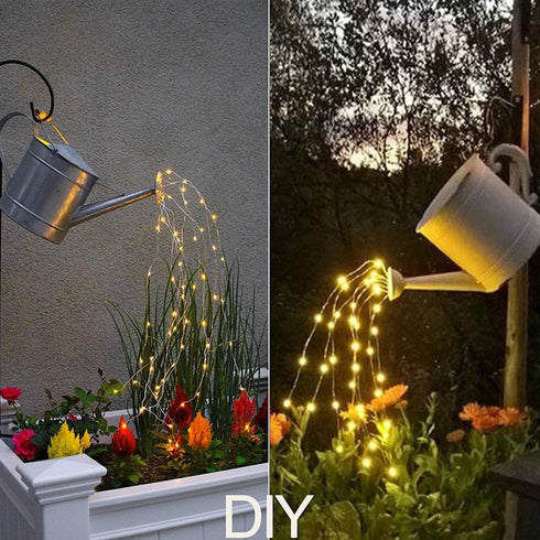 10 200 VOOKRY Strands LEDs Hanging Twinkle Fairy Lights Battery Operated with Remote, Waterproof Waterfall Vine String