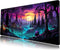 Mystic Forest Purple Desk Mat, Cute Large Mouse Pad Extended Gaming Mousepad XL, Aesthetic Keyboard Mat 31.5''X11.8''