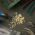 Sadnyy 150 Pcs Gold Solder 2 * 2 mm for Jewelry - 14K Gold Solder Including E, M, H Solder for DIY Repair