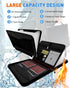 Fireproof Document Organizer Bag, a-z Accordion File Organizer 26 Pocket with Handle for Documents, Cash, Passport
