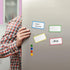 Fainne 12 Roll 1/8 Whiteboard Thin Tape with 54 Magnetic Dry Erase Label Name Tag for School Office Supplies