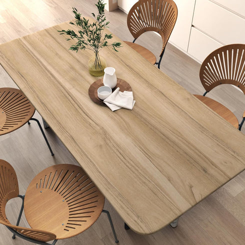 Light Brown Wood Wallpaper Peel and Stick 15.8''x78.7'' Oak Contact Paper for Countertops, Cabinets, Desk