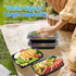 Meal mates 50 Pack (100-Piece) 32oz,Plastic Meal Prep Containers Reusable Food Storage Containers with Lids,Take Out
