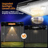 7 IP65 (8pack) Solar Fence Lights Outdoor, Fixed Colors Color Changing Waterproof Solar Powered Lights