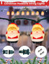 Xingzd 8.5Ft 10 Bulbs, Christmas Santa Light, Christmas Decorations String Lights with Santa Claus Plug in Hanging