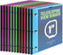 WOT I Telescoping 3 Ring Binder - 1 Inch, 12PCS, Flexible Binder with Expandable Spine and Clear Catalog Pocket