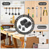 Screws,130lbs+ Holes,Countersunk Mounting,6 Pack,Black Neosmuk Magnets with Heavy Duty Rare Earth Neodymium Mounting
