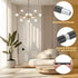 PATIKIL 10 Sets 12" M10 1mm Threaded Extension Rod, x Fine Thread Lamp Pipe with Lamp Pipe Nipples for Pendant Light