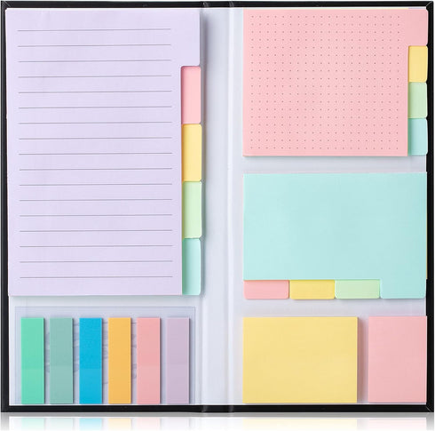 Mr. Pen Sticky Notes Set, 410 Pack, Divider Sticky Notes, Pastel Colors, School Supplies, Office Supplies