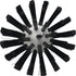 Vikan 5380-77-9 Stiff Tube Brush, Polyester, 3-3/32" x 6" OAL - Black