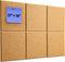 Snuvid Cork Board for Wall, 18''27'', 6 Pack Burlywood Bulletin Boards, Felt Board