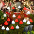 OZS 2PK 32LED 55FT Red and White Christmas Decorations Mushroom Solar Lights,