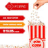 Poppy's Paper Popcorn Bags - 40 Pcs 1oz Concession-Grade Bags for Movie Nights, Popcorn Bars, and Concessions
