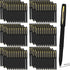 Outus 200 Pcs Black Gel Ink Pens, Ultra Fine Point Rollerball Pens for Office, School, Writing, Sketching