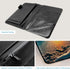 Server Books for Waitress, Leather Wallet with Zipper Pocket, 7 Storage Pockets for Recipes and Checks, Beach Sunset