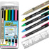 G.T. Luscombe Company Bible Dry-Liner, Yellow, Green, Blue, Pink Highlighters, Pigma Micron 01 Black Ink, 5-Piece Set